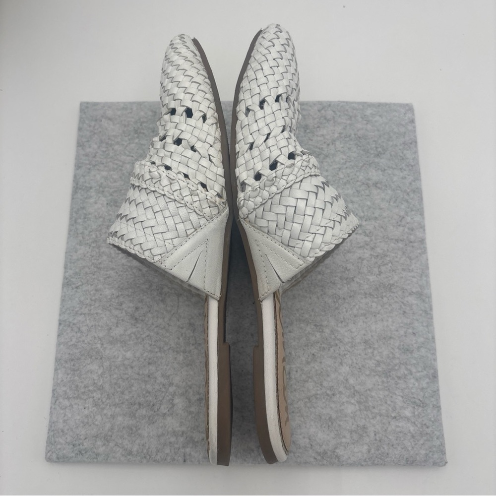 Sam‎ Edelman White Woven Mules - Picture 7 of 8